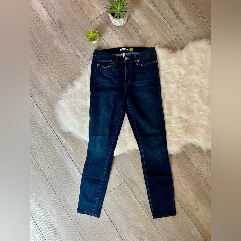 GOOD AMERICAN | Good Legs High Rise Denim Blue Jeans (30/10)